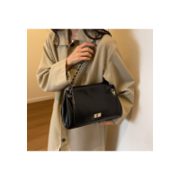 Bolsa Tote Feminina Bordô, Bolsa de Ombro Xadrez com Alça de Corrente, Bolsa Transversal médio bolsas feminina elegante
