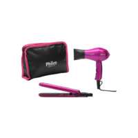 Kit Secador e Chapinha de Viagem - Philco Travel Shine