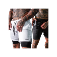 Kit 2 Shorts 2 Em 1 Masculino Dryfit Academia