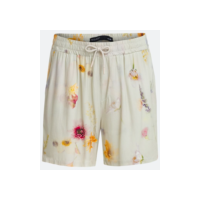 Bermuda Boardshort em Viscose com Estampa Floral Branco