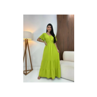Vestido Longo Feminino De Manguinhas Multiuso De Luxo