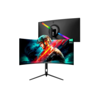 Monitor Gamer Ultrawide Curvo Safe Gamer 30'' Polegadas Wfhd 200hz 1ms Com Ajuste De Altura Hdmi Dp Va Adaptive-sync Preto - Mu030