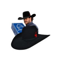 Chapéu Pralana Champion Country Felt Biplay Ii Cowboy Rodeo