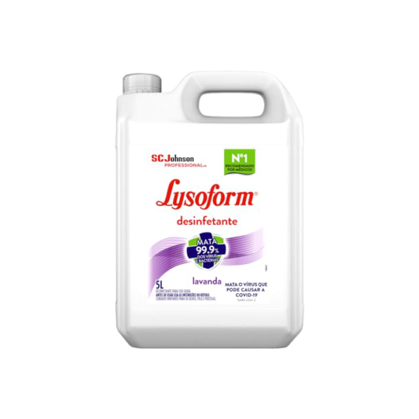 Lysoform Lavanda, Desinfetante Líquido, Limpeza Pesada e Eficiente, 5L