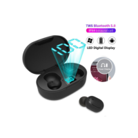 E6S EarbudsTWS Fones De Ouvido Sem Fio Bluetooth 5.0 Display LED 9D Stero Fone Com Redução De Ruído