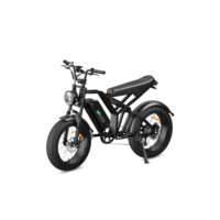 Bicicleta Elétrica para Adultos, Pneu Largo de 20”x4”, Motor Sem Escova de 500W e 70NM, Bicicleta Elétrica de Motocicleta de 7 Velocidades, Bateria de 48V, Moto de Terra Até 45Km/h