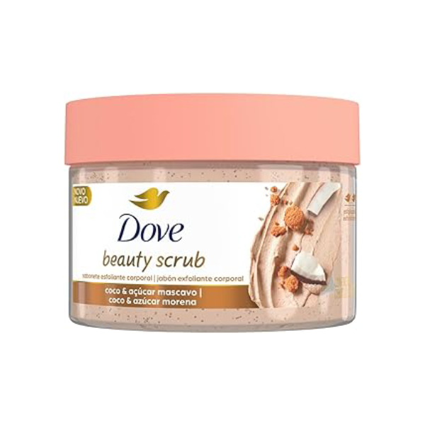 Dove Beauty Scrub Esfoliante Corporal de Coco e Açúcar Mascavo 280g