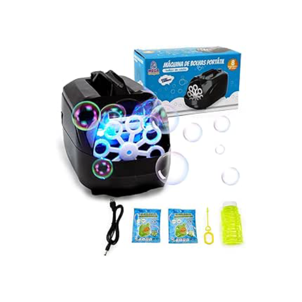 MÁQUINA DE BOLHAS SOPRADOR AUTOMÁTICO DE BOLHAS PORTÁTIL MEGA COMPRAS