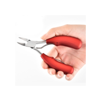 Alicate mola dupla De Cortar Unha Curvado Profissional Aço Inox. Similar 777, 722, mundial