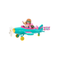 Barbie Conjunto de Brinquedo Chelsea Piloto de avião para crianças a partir de 3 anos