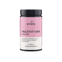 Emana Suplemento Vitamínico Multivit + DHA Mulher - 30 Cápsulas