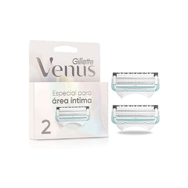 Gillette Venus Especial Para Área Íntima Carga para Aparelho de Depilação Recarregável com Barra Anti-irritação, Depilação Íntima