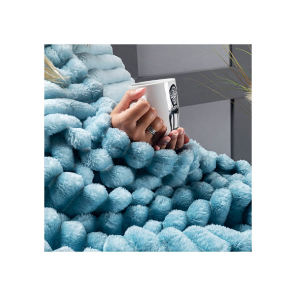 Cobertor Queen 320gr m² Grosso Flannel Aveludado 2,40m x 2,20m - Fluffy | Willow