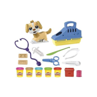 Play-Doh, Massinha de Modelar Infantil, Pet Shop - conjunto com figura de cachorro, acessórios e 5 potes de massinha colorida, brinquedos para o Dia das Crianças, para crianças a partir de 3 anos