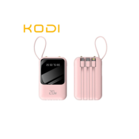 Carregador Portátil 10000mah con 4 cables de carga rápida Banco de energía digital LED-A6
