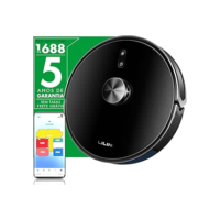 LILIN Robô aspirador de pó X6, Navegação e mapeamento LIDAR, 110/220V Bivolt, Aspirador e esfregão 3 em 1, Mapeamento de vários pisos, Autocarregamento, Conexão WiFi, Funciona com Alexa