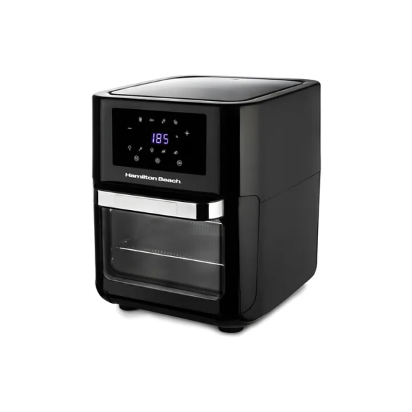 Fritadeira Family Air Fryer Eletrica Grill Forno 12 Litros Painel Digital Inteligente 8 Funções Pré-programadas Timer 60min Até 200°c Forno Fryer 1700 W De Potência Sem Oléo Cor Preto - Hamilton Beach