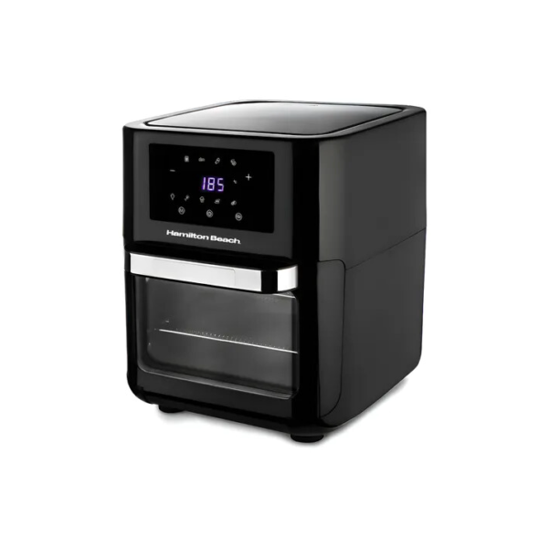 Fritadeira Family Air Fryer Eletrica Grill Forno 12 Litros Painel Digital Inteligente 8 Funções Pré-programadas Timer 60min Até 200°c Forno Fryer 1700 W De Potência Sem Oléo Cor Preto - Hamilton Beach