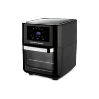 Fritadeira Family Air Fryer Eletrica Grill Forno 12 Litros Painel Digital Inteligente 8 Funções Pré-programadas Timer 60min Até 200°c Forno Fryer 1700 W De Potência Sem Oléo Cor Preto - Hamilton Beach