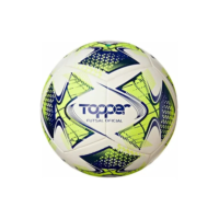 Bola De Futsal Slick 22 Topper Cor Branco/Amarelo Neon/Azul