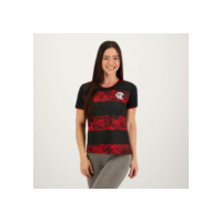 Camisa Flamengo Poetry Feminina Preta e Vermelha