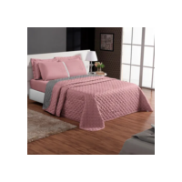 Kit Cobre Leito Casal King Size Colcha Super King Dupla Face