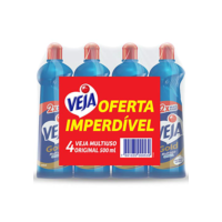 Kit com 4 Limpadores Veja Gold Multiuso Original 500ml, Veja, Azul
