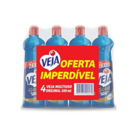 Kit com 4 Limpadores Veja Gold Multiuso Original 500ml, Veja, Azul