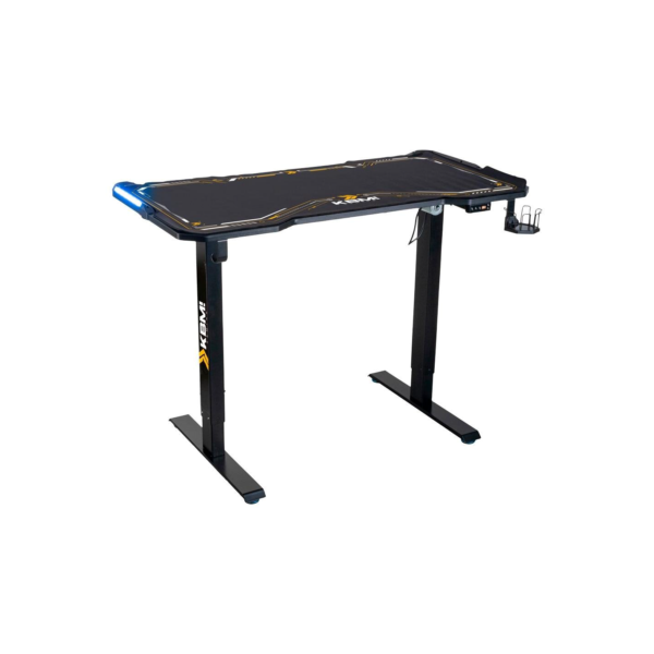 Mesa Gamer KBM! GAMING DG550, Preta com Regulagem de Altura Automática, Mousepad Insano, Rgb - KGDG550PT