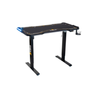 Mesa Gamer KBM! GAMING DG550, Preta com Regulagem de Altura Automática, Mousepad Insano, Rgb - KGDG550PT