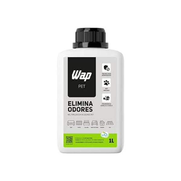 WAP Eliminador e Neutralizador de Odores Pet WAP ELIMINA ODORES PET 1 LITRO, Branco e Verde