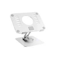 Suporte Para Tablet Smartphone Celular de Mesa Ajustável Dobrável Articulado Antiderrapante Rotação 360º Resistente Universal Portátil