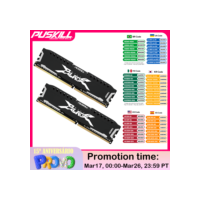 PUSKILL Memória RAM DDR4 16GB 8GB 1.2V 3200MHz 2666MHz Computador de mesa UDIMM Colete de resfriamento Memória Memoria