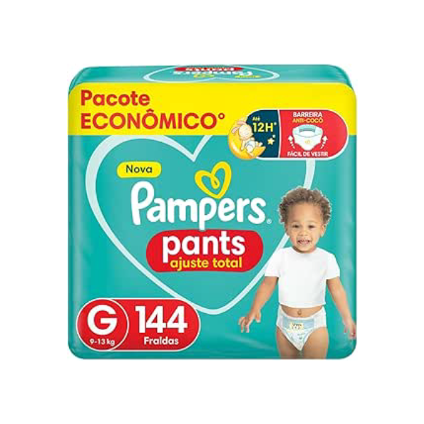 Pampers Ajuste Total Fralda G 144 unidades