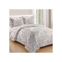 Kit Colcha Cobre Leito King 3 Peças Estampada