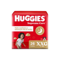 Huggies fralda supreme care XXG 26 unidades