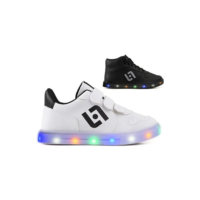 Kit Tênis De Led Infantil Meninos Casual Botinha Sapatênis