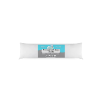 Travesseiro de Corpo Laribaby Antialérgico Xuxão com Fronha e Zíper Branco 1,35 x 0,40 m 100% Silicone