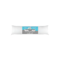 Travesseiro de Corpo Laribaby Antialérgico Xuxão com Fronha e Zíper Branco 1,35 x 0,40 m 100% Silicone