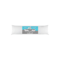 Travesseiro de Corpo Laribaby Antialérgico Xuxão com Fronha e Zíper Branco 1,35 x 0,40 m 100% Silicone