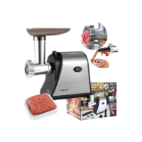 Máquina Moer Moedor De Carne Elétrico 1500W Faz Linguiça Carne Frango 110V 220V