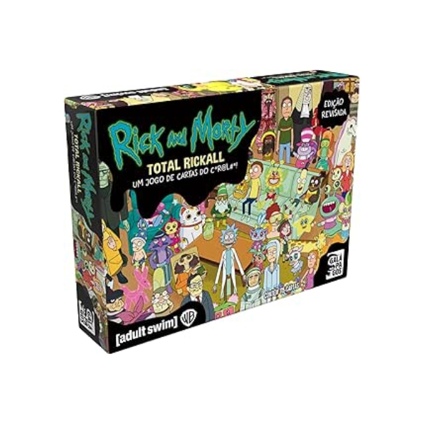 Galápagos, Rick & Morty: Total Rickall, Jogo de Tabuleiro para Amigos, 2 a 5 jogadores, 30 minutos por partida
