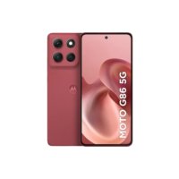 Smartphone Motorola Moto G86 5g - 256gb 24gb (8gb Ram+16gb Ram Boost) Tela 1.5k Poled, 50mp Sony Camera Ois Moto Ai, Videos Em 4k, Ip68 + Ip69 - Vermelho