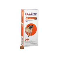 Bravecto® Cães 250mg - Antipulgas e Carrapatos - Cães de 4,5 a 10kg - 1 Comp. Mastigável - MSD Saúde Animal