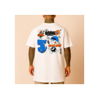 Camiseta Oversized Algodão Blusão Street Estampado Rua Skate Stay - Branco