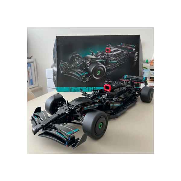 F1 w14 e técnico compatível 42171 1:8 conjuntos 1642 pçs desempenho blocos de construção super carro corrida montagem modelo brinquedos para o presente do menino