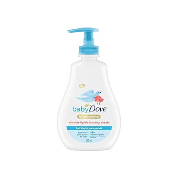 Baby Dove Sabonete Líquido Da Cabeça Aos Pés Hidratação Enriquecida 400Ml