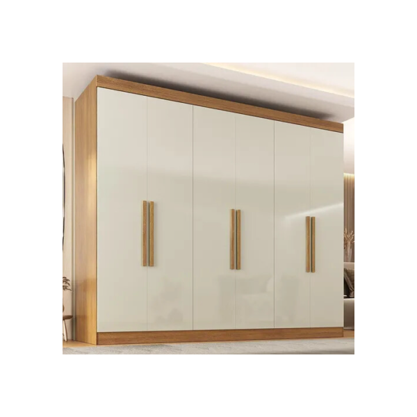 Guarda-roupa Casal 6 Portas 2 Gavetas Paris Ce