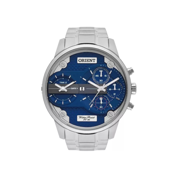 Relógio Orient Masculino Cronógrafo Aço Prova D'água Grande