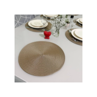 Kit 4 ou 6 Jogo Americano Souplast Redondo Jantar Mesa Posta Cozinha 38cm